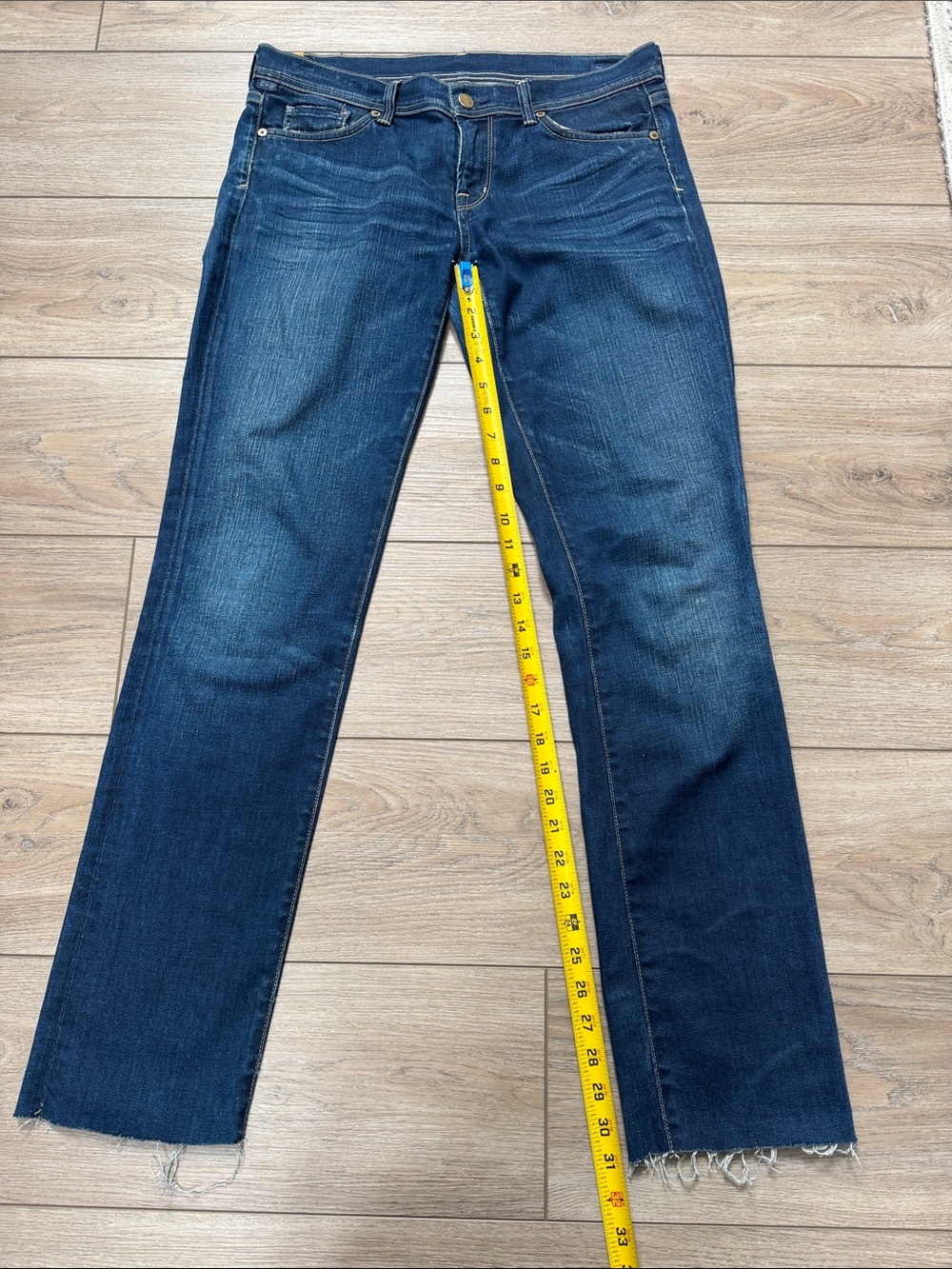 Citizens Of Humanity Dark Blue Straight-Leg Jeans